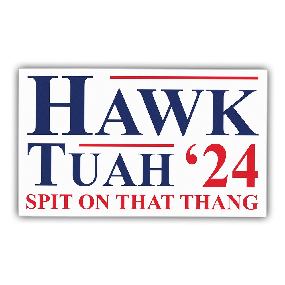 Spit On That Thang Hawk Tush Hawk Tush 24 Hilarious Meme Funny Vinyl Stickers Weather-Resistant Stickers for Water Bottles Laptop Window Car Size 3"