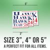 Spit On That Thang Hawk Tush Hawk Tush 24 Hilarious Meme Funny Vinyl Stickers Weather-Resistant Stickers for Water Bottles Laptop Window Car Size 3" view 2
