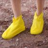 Waterproof Shoe Covers, Non-slip Overshoes Rain Shoe Covers Reusable Shoe Covers Outdoor Cycling Protectors for Kids, Men and Women(L-Yellow) view 2