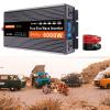 3000W 4000W 5000W 6000W Pure Sine Wave Power Inverter DC 12V 24V to 110V AC Converter with AC Charger Outlets,Car Solar Power Inverters with LCD Display for Home RV Truck,6000W-24V view 1
