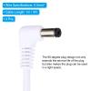 PATIKIL 3Ft 5.5mm x 2.1mm Male to Male DC Power Extension Cable, 4 Pcs Wire Adapter 90 Degree Right Angle Cord for LED Strip Router Surveillance Camera, White view 3