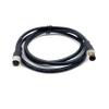 BOUUNCIY 16.4ft M8 3 Pins Connector Cable, Male to Female Circular Connector Molding Cable A Code Straight Industrial Molded Wire IP67 Waterproof Unshielded PVC Wire 60V 4A AC/DC AWG24 (5Meter) view 1