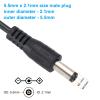 PATIKIL 4.6Ft 5.5mm x 2.1mm Male to Male DC Power Cable, Wire Adapter Coiled Extension Cable Cord for LED Strip DVR Router Surveillance Camera view 2
