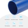 MECCANIXITY 3.5 Inch PVC Rigid Tube Round Pipe Tubing Hardware Tubing Hardware Tubing 81.4mm ID 90mm OD 20cm/8" Length Blue High Impact for Water Pipe view 3