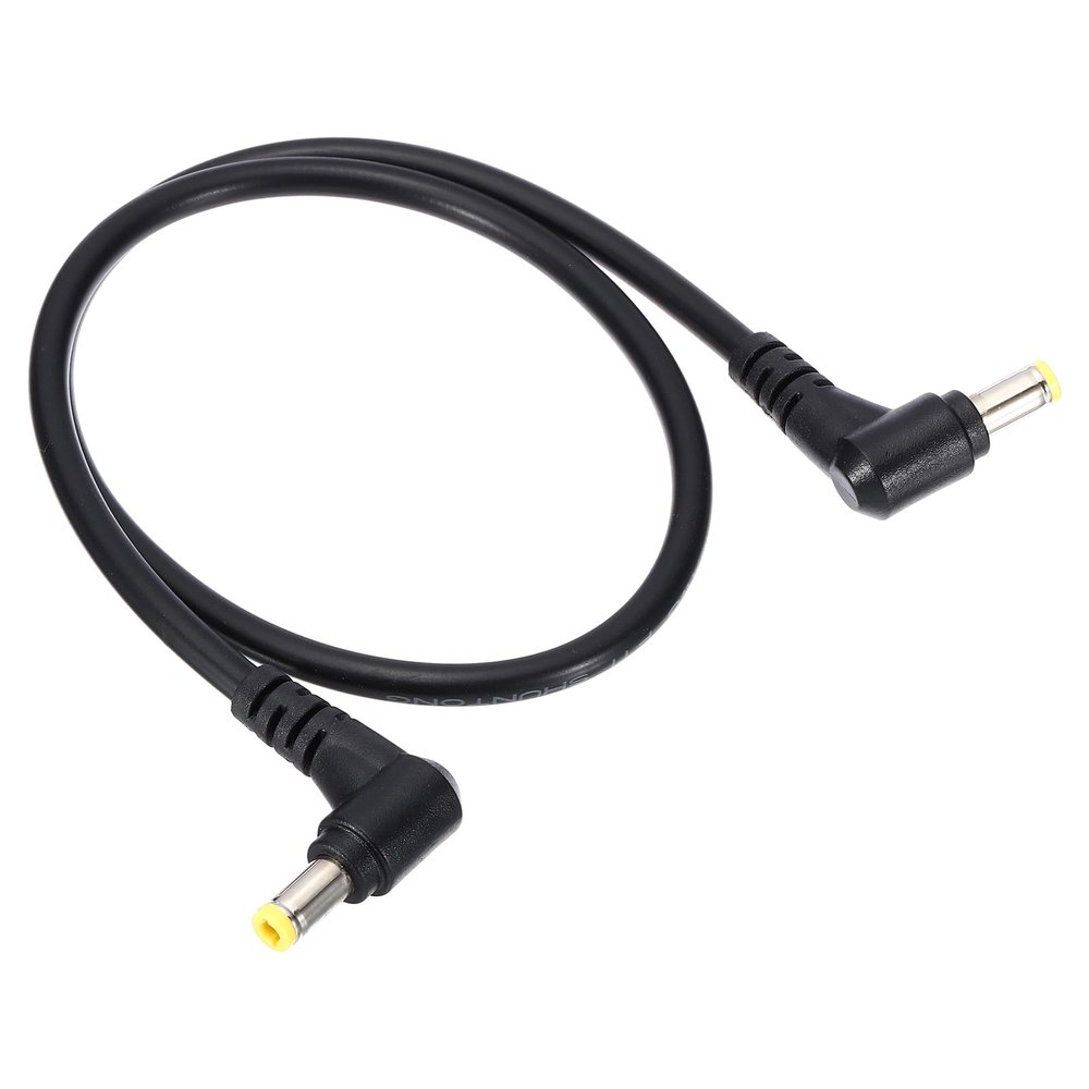 PATIKIL 2Ft 5.5mm x 2.5mm Male to Male DC Power Cable, 18AWG Wire Adapter 90 Degree Right Angle Extension Cord for LED Strip DVR Router Surveillance Camera