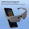 Asixxsix Smart Sport Glasses for Cycling, UV400 Polarized Sunglasses with Music Playback Voice Call, Bluetooth Cycling Glasses for Men Women, P rotection Smart Glasses for Fishing view 3