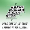 (2pcs) Hawk Tush Stickers Spit On That Thang Stickers Funny Girl Hilarious Meme Funny Vinyl Stickers Weather-Resistant Stickers for Water Bottles Laptop Window Car 2pcs Size 5" view 2
