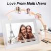 10.1 Inch Digital Picture Frame, White HD Touchscreen Wall Mount Smart Digital Photo Frame, Easy to Share Photos Video via APP for Home Family (US Plug) view 2