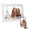 10.1 Inch Digital Picture Frame, White HD Touchscreen Wall Mount Smart Digital Photo Frame, Easy to Share Photos Video via APP for Home Family (US Plug) view 4