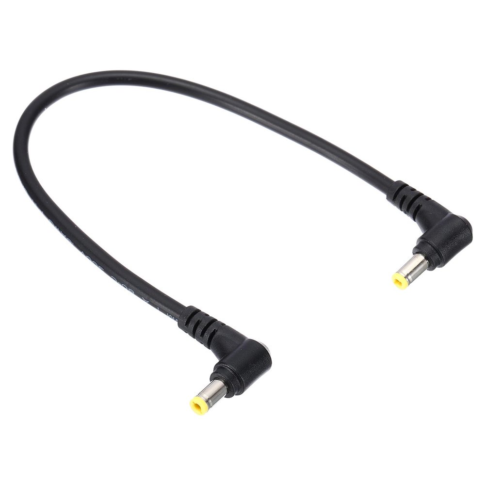 PATIKIL 1Ft 5.5mm x 2.5mm Male to Male DC Power Cable, 18AWG Wire Adapter 90 Degree Right Angle Extension Cord for LED Strip DVR Router Surveillance Camera
