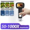 Digital Microscope, 2 Inch LCD, 1000x Magnification, 8 Adjustable LED Lights, Insect Observation Compartment, PC Compatible (Windows/Mac), for Kids Ages 8-14 view 4