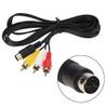 1.8m 9-pin to RCA Audio-Video Composite Cable, 9-pin Male Plug to 3 RCA Male Stereo AV Cable Cable Compatible with Sega Genesis 2 3 and Mega Drive 2 3 for Video and Audio Device Signal Output view 2