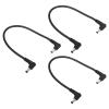 PATIKIL 1Ft 5.5 x 2.1mm Male to Male DC Power Cable, 3Pcs 18AWG Wire Adapter 90 Degree Right Angle Connector Cord for LED Strip DVR Router Surveillance Camera view 1