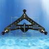 Diving Tray Rig, Stabilizer Tripod Base Bracket Compatible for Osmo Action, Aluminum Alloy Construction, Handheld Grip with Ball Head, Underwater Photography Equipment view 3