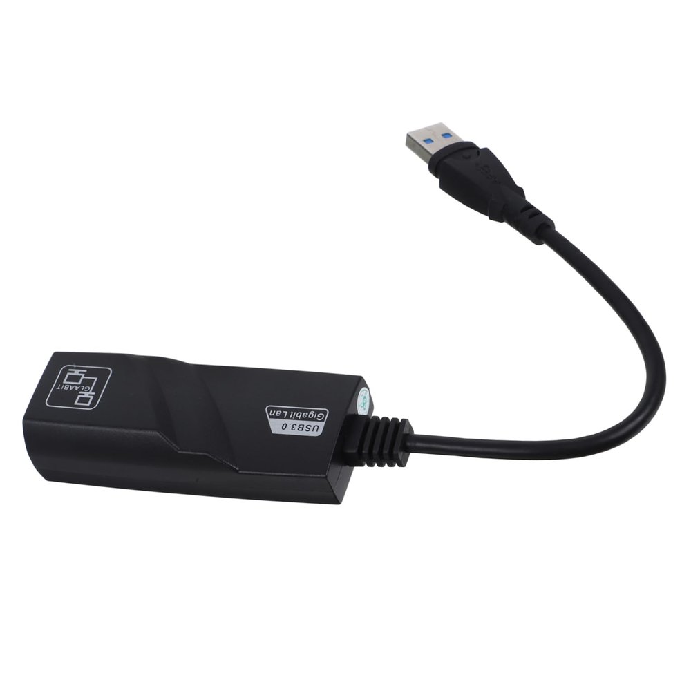 FELTECHELECTR 1000m USB to Gigabit Ethernet Adapter Ethernet to USB Speed Black Easy Installation Professional Design