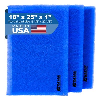 RAYAIR SUPPLY 18x25 Replacement Filter Pads Compatible with Dynamic