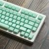 Pusakoa 142 Keys Milky Green Translucent Keycaps SA Profile PBT Double Shot Theme Keycaps Set Fit for 60% 65% 75% 98% 108% Cherry Mx Switches Mechanical Keyboard view 2