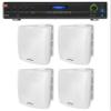 Audiosavings Bundle: (1) JBL VMA160 60-Watt 70 Volt 70V Mixer/Amplifier with Bluetooth Bundle with (4) Rockville WET-6W 70V 6.5" IPX55 Commercial Indoor/Outdoor Wall Speaker - White (5 Item) view 1