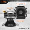 PRV AUDIO 2" Exit Midrange Compression Driver + Horn WG2200Ph Slim 200 Watts 8 Ohm 109 dB, Shallow Profile Aluminum Horn + Ferrite Phenolic Driver view 4