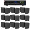 Audiosavings Bundle: (1) JBL VMA2120 2-Ch. Commercial/Restaurant 120W 70V Bluetooth Amplifier Bundle with (18) Cube by Rockville Pair of 3.5" Black Commercial 70v Swivel Wall Mount Speakers (19 Item) view 1