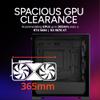 Cooler Master Elite 301 Micro-ATX High Airflow Minimalist PC Case, 365mm GPU Max, Compatible RTX 5080|RX 7090 XT, 280mm AIO Max, Type C, Tempered Glass, Triple 120mm aRGB PWM Fan, Intakes Grill view 3