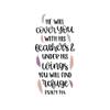 Inspirational Quote Stick On Decals Size 7" Bible Verse "He will cover You with hsi feathers" Religious Inspirational Christian Genuine Vinyl Decal Sticker - Waterproof Sticker for Car,etc view 1