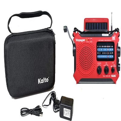 Kaito KA500 Voyager Essential Bundle with AC Wall Adapter/Charger & Carrying Case