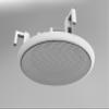 Splin Ceiling Embedded Mount Stand Compatible with Smart Speaker Alexa Echo Dot 3rd gen. Amazon or Nest Mini Google Model Classic Built-in (White)  Metal Grille view 4