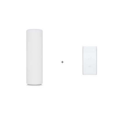 TWA Bundle of Ubiquiti U6-Mesh-US Wireless Dual-Band Wi-Fi 6 Mesh Access Point Bundled with Ubiquiti U-POE-af Passive PoE Adapter