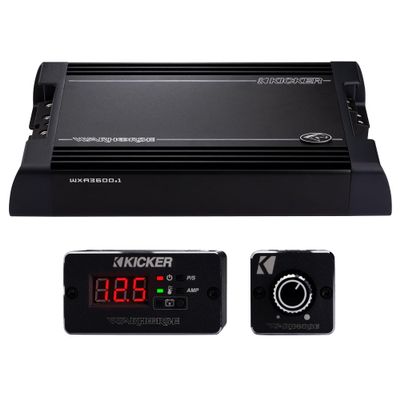 Kicker Warhorse WXA3600.1 Monoblock Subwoofer Amplifier | 3600 Watts x 1 at 1-Ohm - 49WXA36001