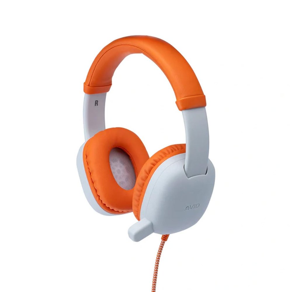 Avid AP-400 WonderEars Kids Headphone with Microphone, USBC, Orange