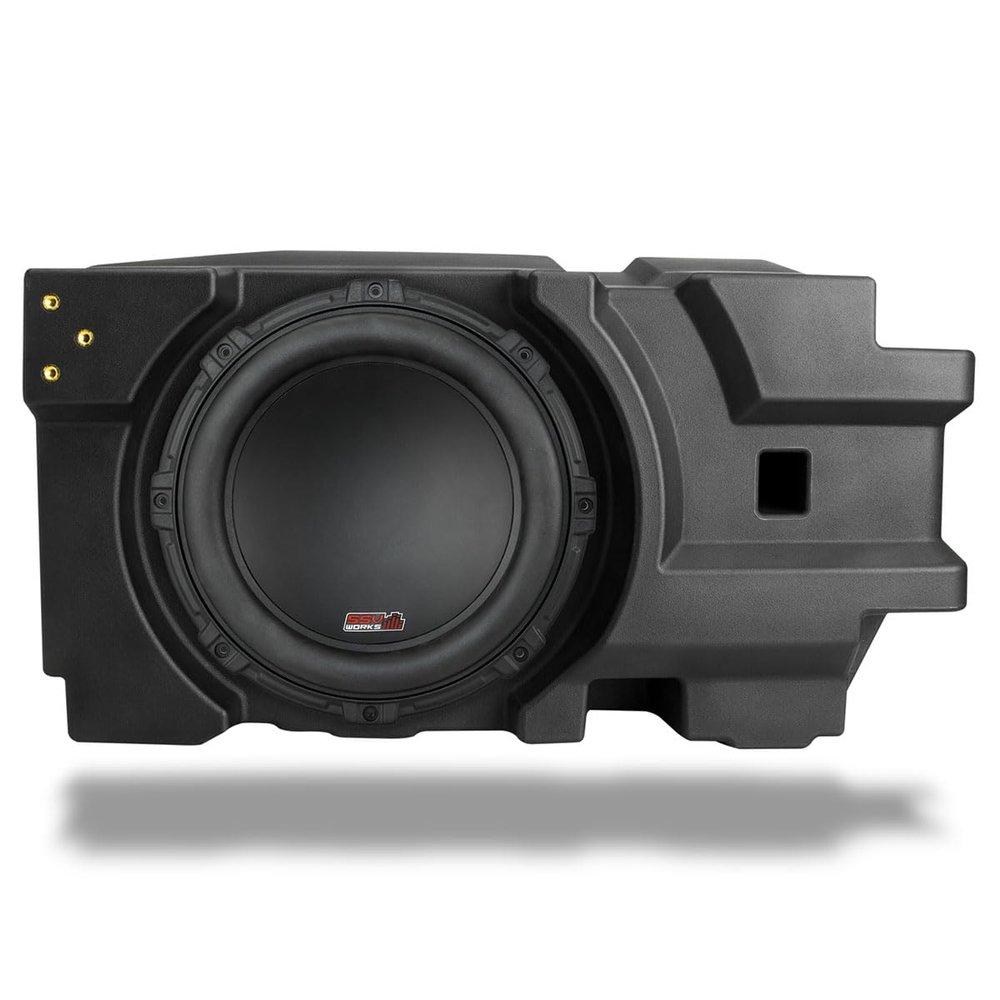 SSV Works DF-US10V 2018-2024 CanAm Defender/Defender Max Front or Rear Under-Seat 10" Subwoofer Enclosure w/1000watt 2ohm Sub
