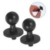 CAXUSD 2pcs Ball Head Mount for Camera Screw Tripod Adapter Rotating Camera Support for DSLR Monopod Tripod Accessories Black Aluminum view 2
