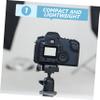 CAXUSD 2pcs Ball Head Mount for Camera Screw Tripod Adapter Rotating Camera Support for DSLR Monopod Tripod Accessories Black Aluminum view 4