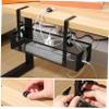 CAXUSD Cable Management Under Desk Carbon Steel Desk Cord Organizer Tray Space-Saving Wire Storage Rack Office Cable Organizer view 3