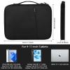 Arvok 9-11 Inch Tablet Sleeve Bag for New 11" iPad Pro M4/iPad Air M2 2024, iPad 10.9" (10th Gen), iPad Pro 11" 4/3/2, iPad Air 5/4/3 10.9"/10.5", Water-Resistant Tablet Carrying Case, Black view 2