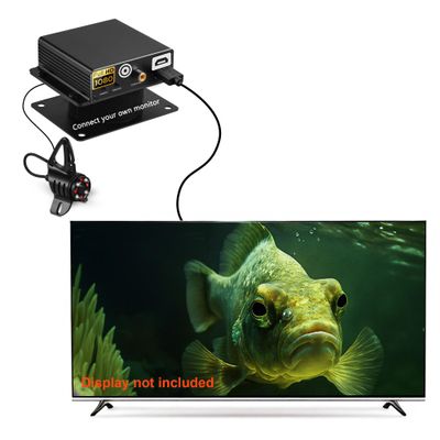 [FishPRO 2026 Upgrade] Underwater Fishing Camera w/HDMI+AV - HD1080P- [Connect Your Own Monitor] Ice Fishing Camera Underwater, DC12V Charging, [Full Aluminum] Ice Fishing Gifts for Men, IR+LED, 65ft