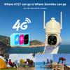 SOVMIKU C1 4G LTE Cellular Security Camera Wireless Outdoor, $14.9/Month for Unlimited Data, Easy to Setup, IP65 Waterproof, No Wi-Fi Surveillance Cam Two Way Audio, Color Night Vision, 32GB Included view 2