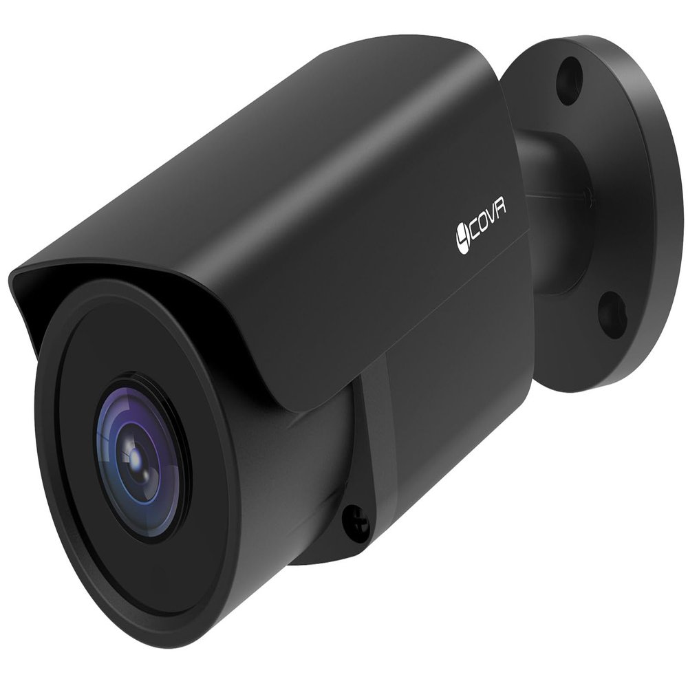 4COVR 4K PoE Security IP Bullet Camera Outdoor, 8-Megapixel UHD Wired Surveillance Video Camera, AI Human Vehicle Detection, 110 Wide Angle 2.8mm Lens with Audio, 100ft IR Night Vision, LY37EB8MA