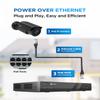 4COVR 4K PoE Security IP Bullet Camera Outdoor, 8-Megapixel UHD Wired Surveillance Video Camera, AI Human Vehicle Detection, 110 Wide Angle 2.8mm Lens with Audio, 100ft IR Night Vision, LY37EB8MA view 3