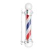 Beuioslyr Wall-Mounted Pole Lamp, 32'' LED Barber Pole Light Classic Style Barbershop Rotating Light FixtureRed, White and Blue Barbershop Lamp Pole LED Hair Salon Open Classic Sign (32") view 1