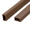 SUNULAN Cable Trunking,Wall Tv Wires Protection Cover, Square Paintable Cable Trunking Self Adhesive/Grey/39 * 19Mm(Brown,30 * 15Mm) view 1