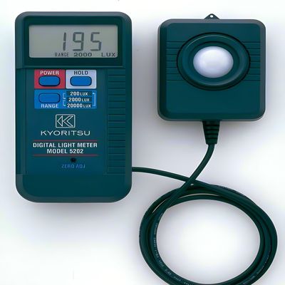 Japan Quality KYORITSU Lux Meter KEW 5202 Digital Illuminometer 0~20000lux LCD Pocket Light Meter Lux/FC Measure Tester Sensor Photometer Luxmeter Digital Light Meter