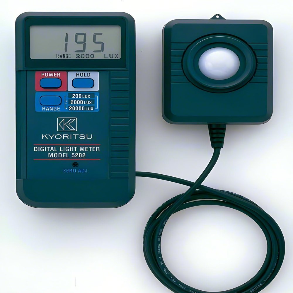 Japan Quality KYORITSU Lux Meter KEW 5202 Digital Illuminometer 0~20000lux LCD Pocket Light Meter Lux/FC Measure Tester Sensor Photometer Luxmeter Digital Light Meter