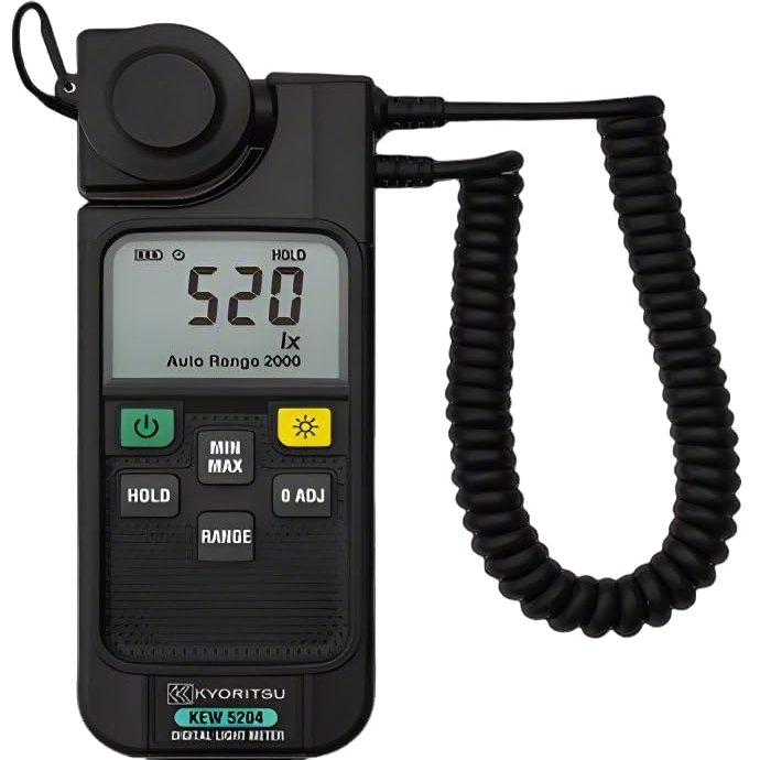 Japan Quality KYORITSU Lux Meter KEW 5204 Digital Illuminometer 0~19900lux LCD Pocket Light Meter Lux/FC Measure Tester Sensor Photometer Luxmeter Digital Light Meter