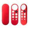 2 Pack Remote Cover Compatible with 2020 Chromecast with Google TV Voice Remote, Anti Slip Silicone Case Cover (Red + Black) view 4