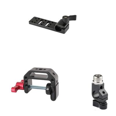 CAMVATE 15mm Rod Clamp Cheeseplate + C-Clamp + 15mm Rod Clamp