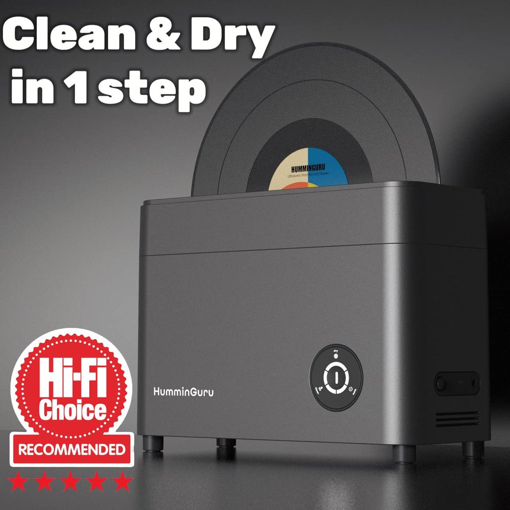 S-DUO Pro Ultrasonic Record Stylus Cleaner with Stylus Pressure Gauge + HG01 Ultrasonic Vinyl Record Cleaning Machine