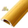Cable Trunking,1M Aluminum Alloy Trunking, Half round Cable Cover/Self-Adhesive Cable Management Raceway Prevent Cable Trips Protect Wires/Red/No.4-W-40Mm(1-57/100In)(Yellow,No.5 W 50Mm(1 97/100In)) view 1