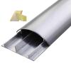 Cable Trunking,1M Aluminum Alloy Trunking, Half round Cable Cover/Self-Adhesive Cable Management Raceway Prevent Cable Trips Protect Wires/Red/No.4-W-40Mm(1-57/100In)(Silver,No.10 W 98Mm(3 43/50In)) view 1